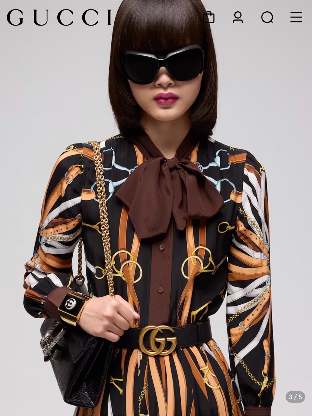 Gucci Marmont Black belt 85 (34) - Picture 4 of 13